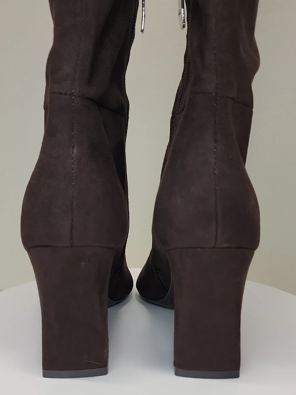 Marc Fisher NEW IN BOX Faux-Suede Over-the-Knee Boot - Dark Brown